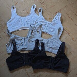 Cotton Blend Fruit of the Loom Lot of Six Medium Bralettes